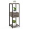 Costway 1/2 Pack 3 Tier Tall Metal Plant Stand Indoor Plant Table with Drawer Anti-tipping Devices